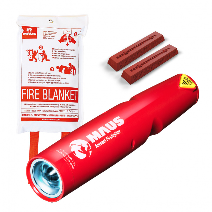 Maus Sikkerhetspakke i gruppen Annet / Sikkerhet / Brannslukker & Brannvarsler hos Campmarket (80231)
