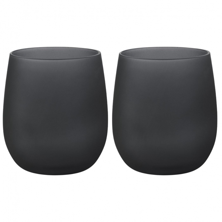 Drikkeglass Black Satin 35 cl 2-p i gruppen Husholdning & Kjøkken / Glass & Krus / Drikkeglass hos Campmarket (80264)