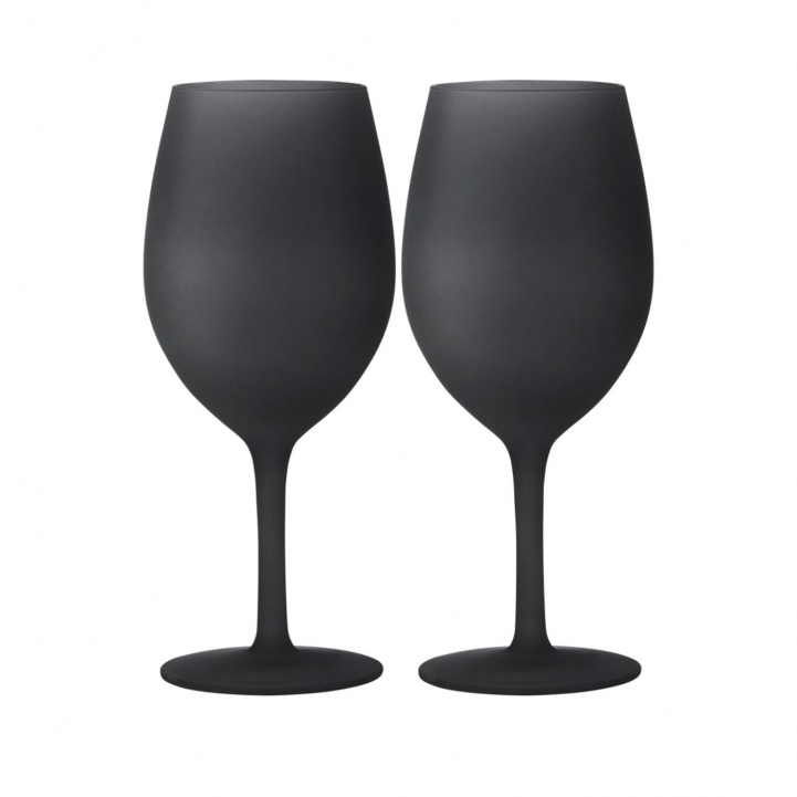 Vinglass Black Satin 60 cl - 2p i gruppen Husholdning & Kjøkken / Glass & Krus / Vinglass hos Campmarket (80265)