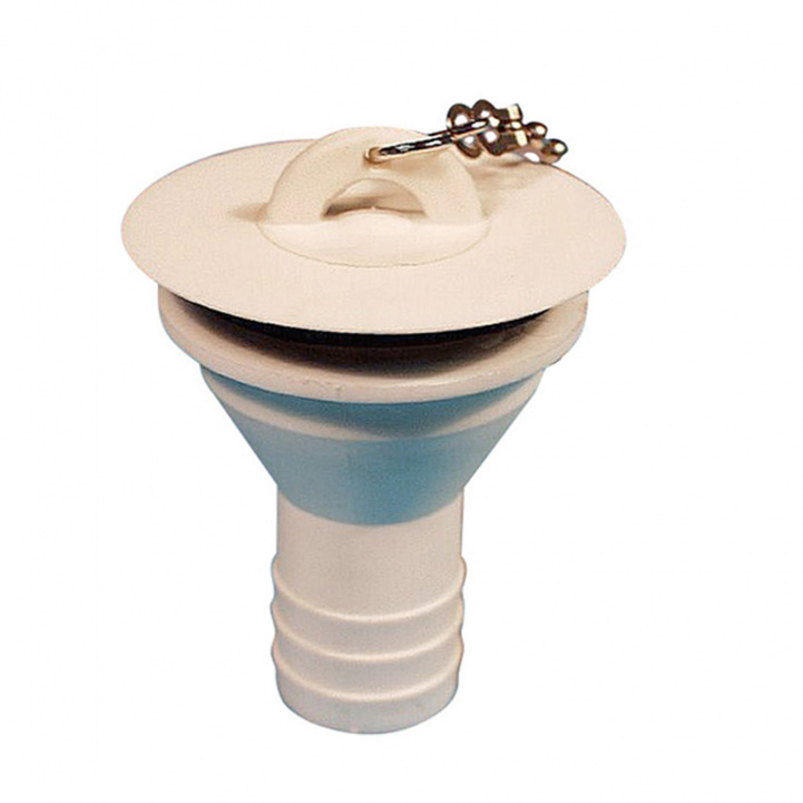 Avløpsbeslag med kjede og propp i gruppen Vann & Sanitær / Vann / Vask & Dusjkar / Avløpsbeslag hos Campmarket (80278)