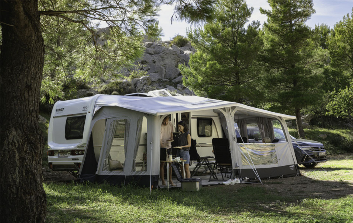 Dometic Residence Air Tour i gruppen Fortelt & Markiser / Fortelt Campingvogn / Lufttelt Campingvogn / A-måltilpassede Lufttelt Campingvogn hos Campmarket (80485)
