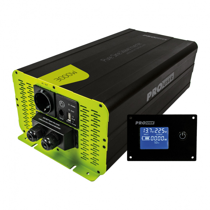 Pro-User Inverter 3000W PSI3000TX i gruppen Campingvogn & Bobilt / Elektronikk / Batterier & Omformere / Inverter & Omformer hos Campmarket (80603)