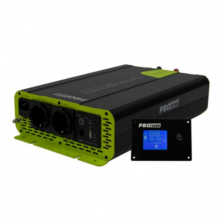 Pro-User Inverter 1500W PS1500TX i gruppen Campingvogn & Bobilt / Elektronikk / Batterier & Omformere / Inverter & Omformer hos Campmarket (80605)