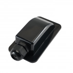 Kabelgjennomføring Svart Enkel