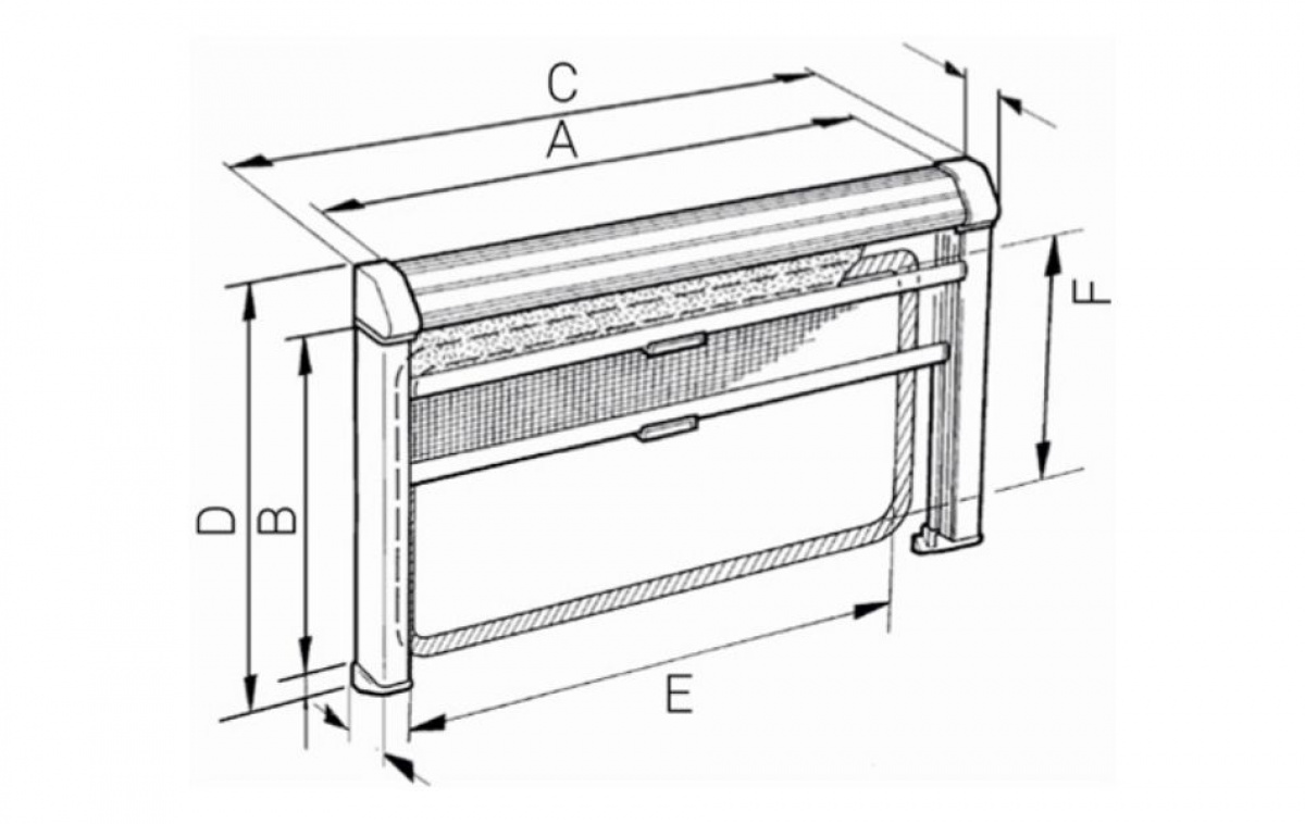 Dometic Seitz Rullegardinkassett Rastrollo 3000 Perlehvit i gruppen Campingvogn & Bobilt / Tekstilmatter & Overdrag / Mørklegningsgardiner hos Campmarket (80633)