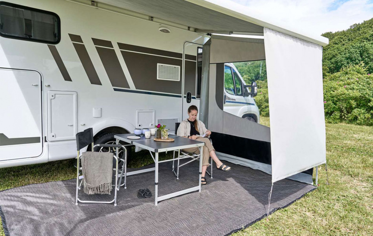Isabella Frontgardin Shade 144x170 cm i gruppen Fortelt & Markiser / Markiser / Campingvognmarkiser / Front & Gavler Campingvognmarkiser / Sider & Fronter Caravanstore XL hos Campmarket (80770)