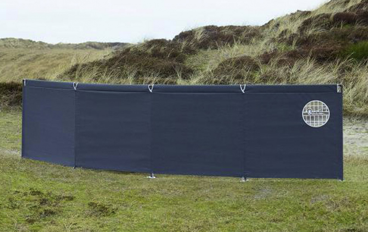 Isabella Vindskjerm Grå 4-delt 460x110 cm i gruppen Fortelt & Markiser / Vindskydd hos Campmarket (80772)
