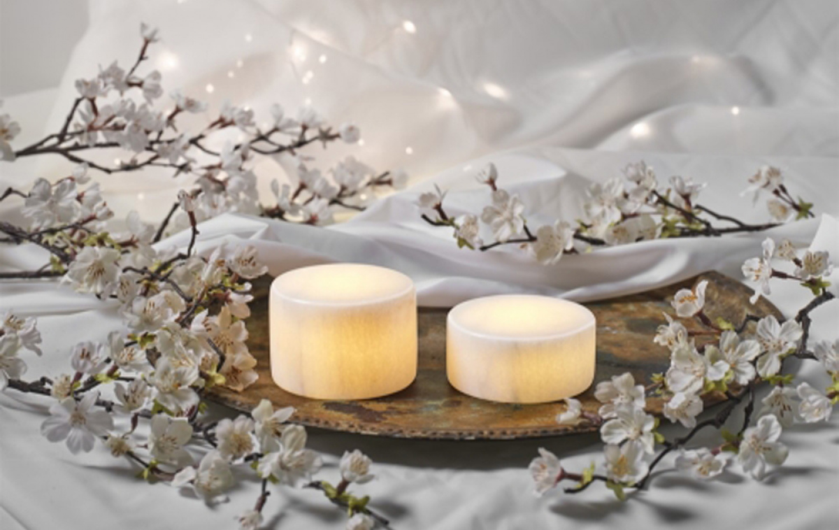 Marmor S Bordlys Ekte Marmor i gruppen Hjem & Innredning / Belysning & Lykter hos Campmarket (80787)