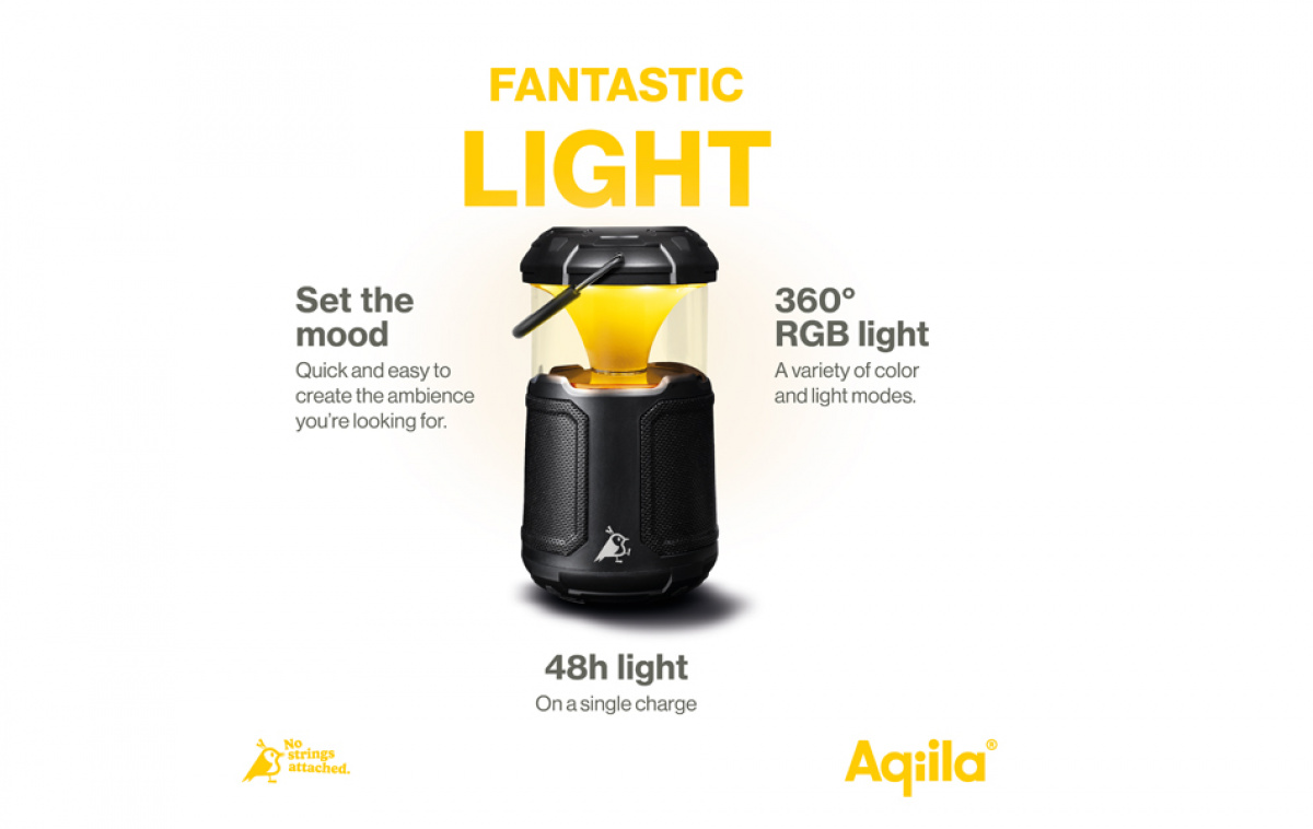 Aqiila Soundbird Lampe 3 i 1 i gruppen Hjem & Innredning / Belysning & Lykter hos Campmarket (80796)