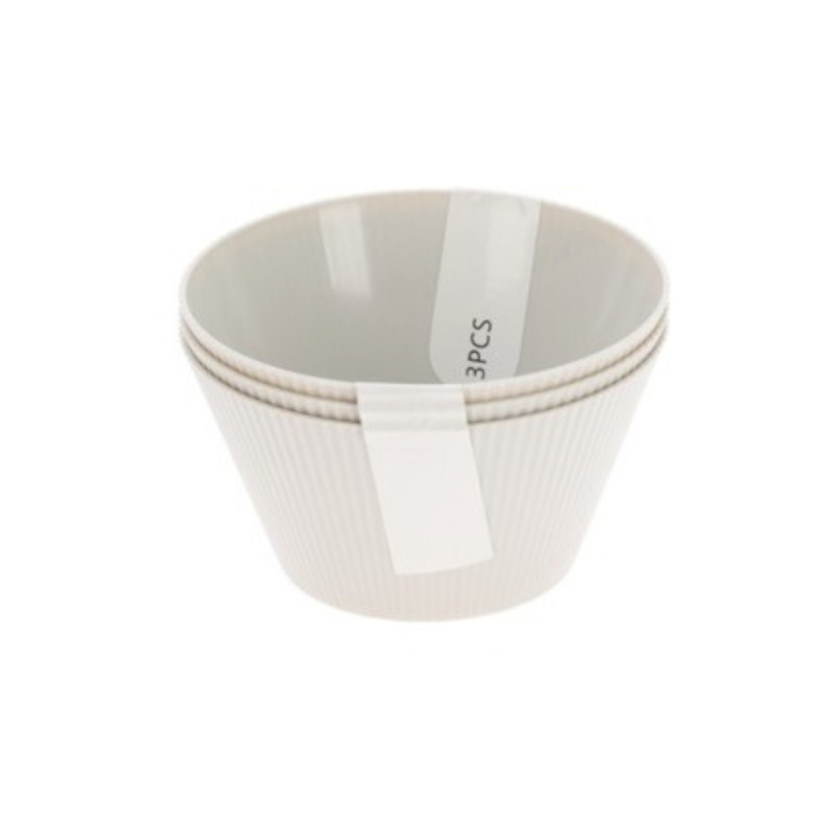 Skål Stripe 12cm i Plast 3-pakning i gruppen Husholdning & Kjøkken / Servering / Skåler hos Campmarket (80953)