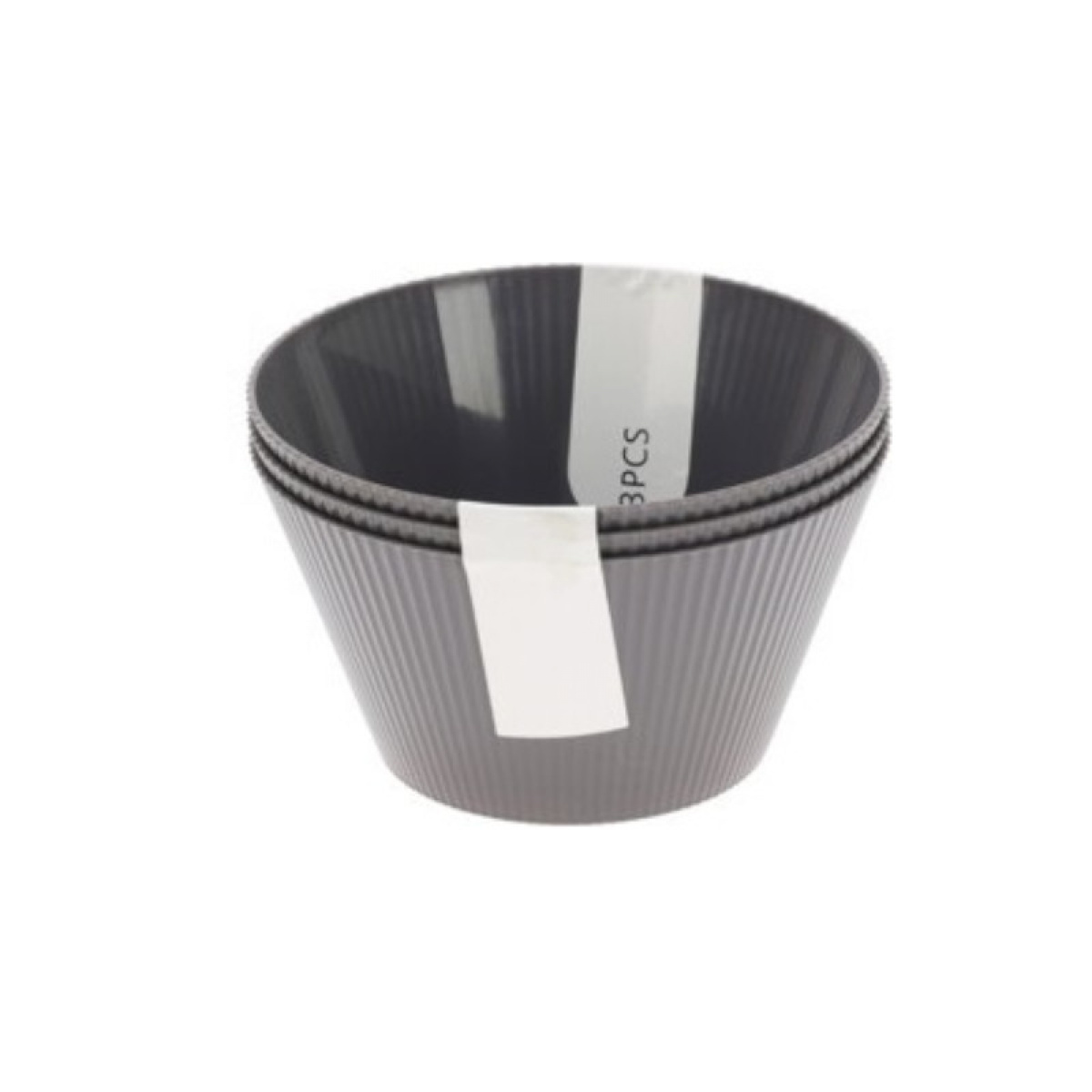 Skål Stripe 12cm i Plast 3-pakning i gruppen Husholdning & Kjøkken / Servering / Skåler hos Campmarket (80953)