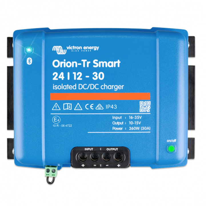 DC/DC-lader Victron Orion-Tr Smart 24/12-30A (360W) uisolert i gruppen Campingvogn & Bobilt / Elektronikk / Batterier & Omformere / Batterilader hos Campmarket (81187)