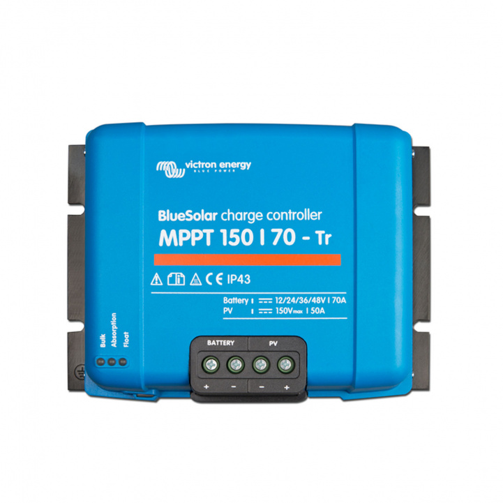 Solcelle regulator Victron BlueSolar MPPT 150/70-Tr i gruppen Campingvogn & Bobilt / Elektronikk / Solpaneler / Solcelleregulatorer / MPPT hos Campmarket (81226)