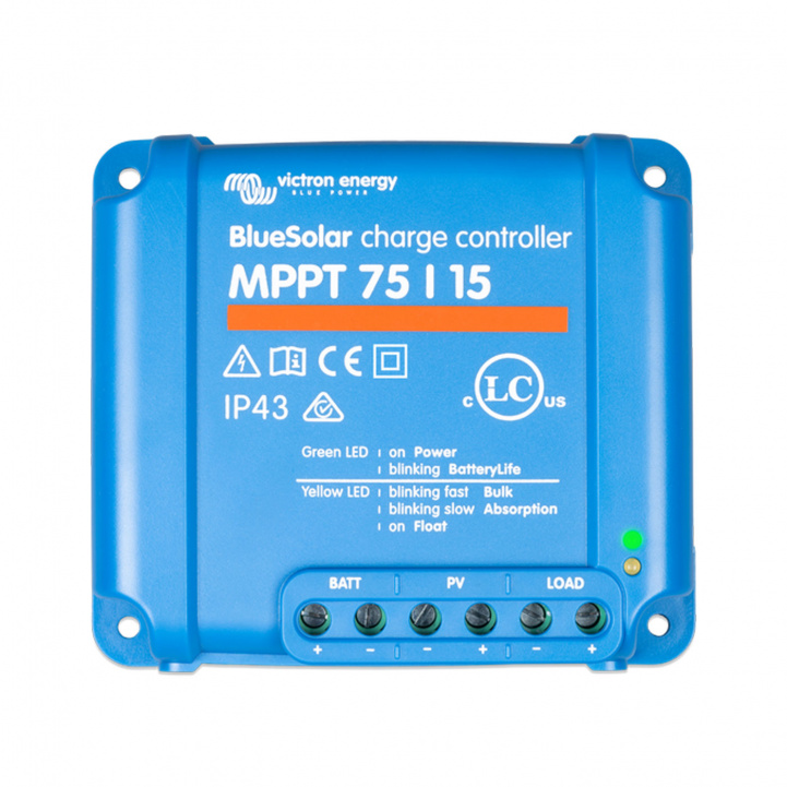 Solcelle regulator Victron BlueSolar MPPT 75/15 i gruppen Campingvogn & Bobilt / Elektronikk / Solpaneler / Solcelleregulatorer / MPPT hos Campmarket (81341)