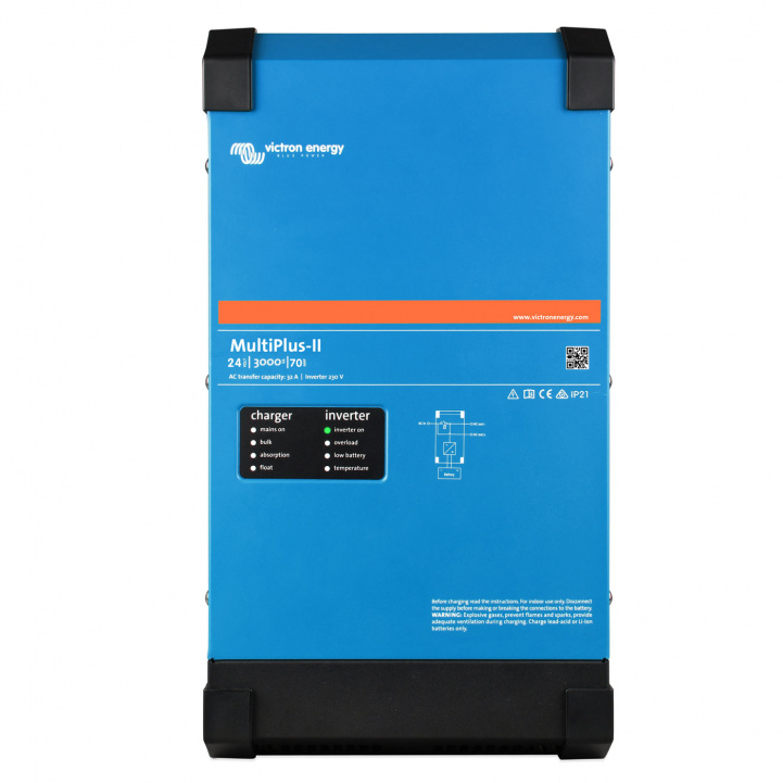 Lader/Inverter Victron MultiPlus-II 24/3000/70-32 230V i gruppen Campingvogn & Bobilt / Elektronikk / Batterier & Omformere / Batterilader hos Campmarket (81352)