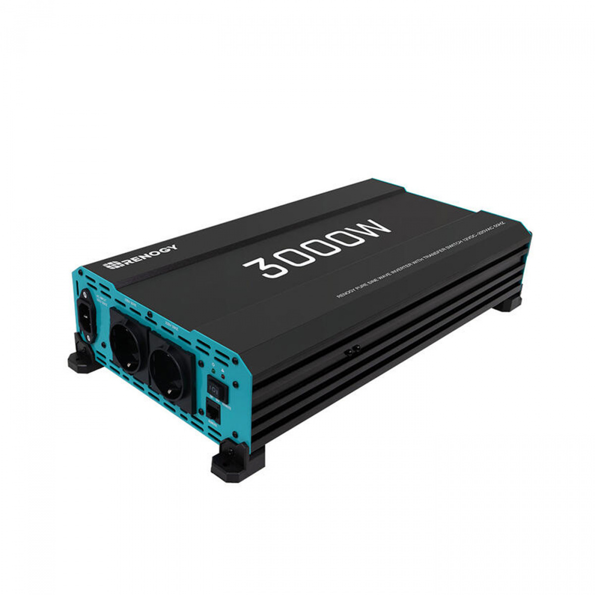 Renogy Omformer/UPS 12V 3000W Ren Sinus i gruppen Campingvogn & Bobilt / Elektronikk / Batterier & Omformere / Inverter & Omformer / Omformer 12V Til 230V hos Campmarket (81471)