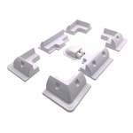 Nordmax Solcellefeste ABS Hvit