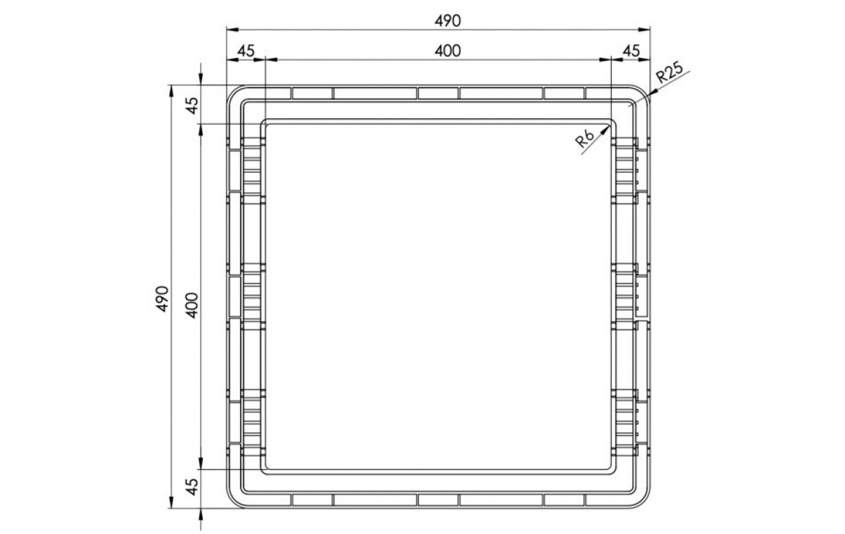Maxxfan Adapterram 40x40 Fiat Ducato i gruppen Campingvogn & Bobilt / Karosseri / Takluker / Tilbehør til takluker hos Campmarket (81724)