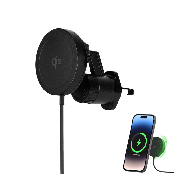 Aqiila Trådløs Lader inkl. Holder 12V i gruppen Annet / Tilbehør til telefon og nettbrett hos Campmarket (82348)