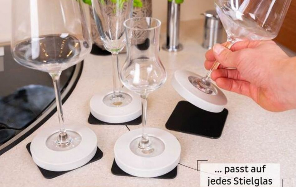 Silwy Glassfotdeksel Magnet i gruppen Husholdning & Kjøkken / Glass & Krus / Vinglass hos Campmarket (82355)