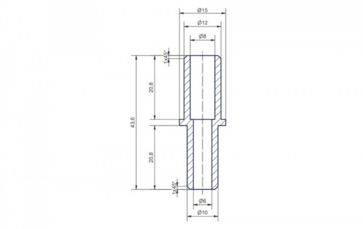 Adapter Rett 10-12 mm i gruppen Vann & Sanitær / Vann / Vannkoplinger m.m. / Skarvkoplinger hos Campmarket (82551)