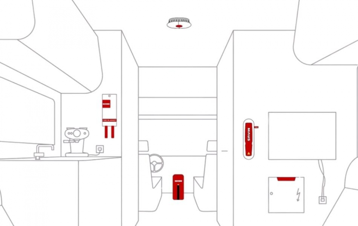 Maus Røykvarsler Rauch i gruppen Annet / Sikkerhet / Brannslukker & Brannvarsler hos Campmarket (82589)