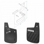 Skvettbeskytter Bak Fiat Ducato 2006–2014, 2 stk