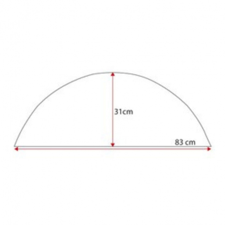 Isabella Hjulhuskjole Enkel Tabbert, Knaus, Weinsberg i gruppen Fortelt & Markiser / Tilbehør-Deler / Fikstykket & Kåper / Hjulhuskapper hos Campmarket (82773)