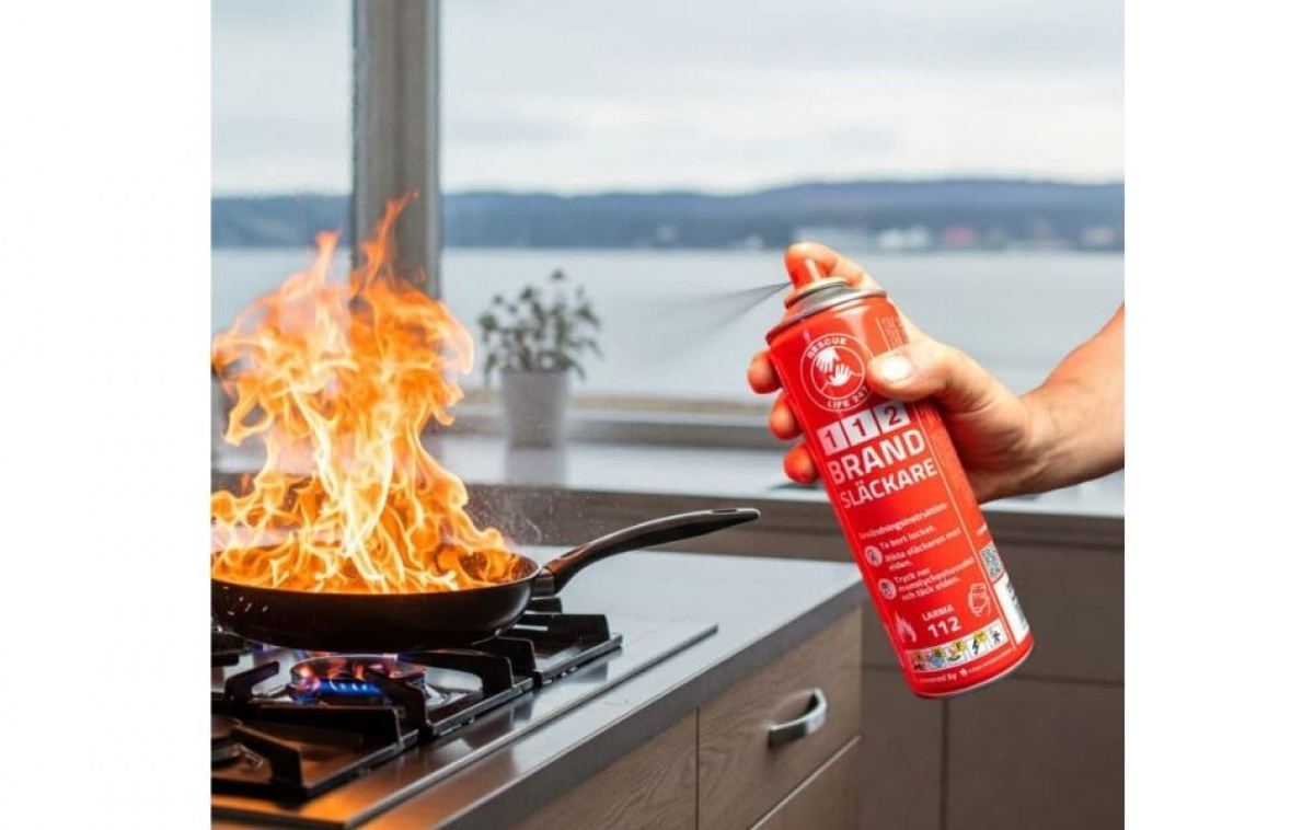 Liten 112 Brannslukker i gruppen Annet / Sikkerhet / Brannslukker & Brannvarsler hos Campmarket (82786)