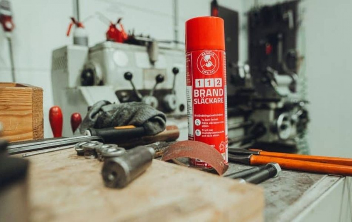 Liten 112 Brannslukker i gruppen Annet / Sikkerhet / Brannslukker & Brannvarsler hos Campmarket (82786)