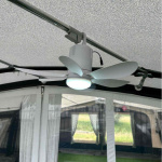 Oppladbar Vifte Med lampe