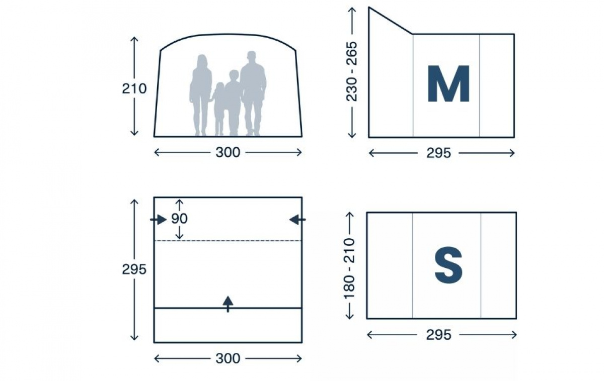 Kampa Traverse DA i gruppen Campingvogn & Bobilt / Van & Plåtbiter / Fortelt Van / Stativtelt hos Campmarket (82905)