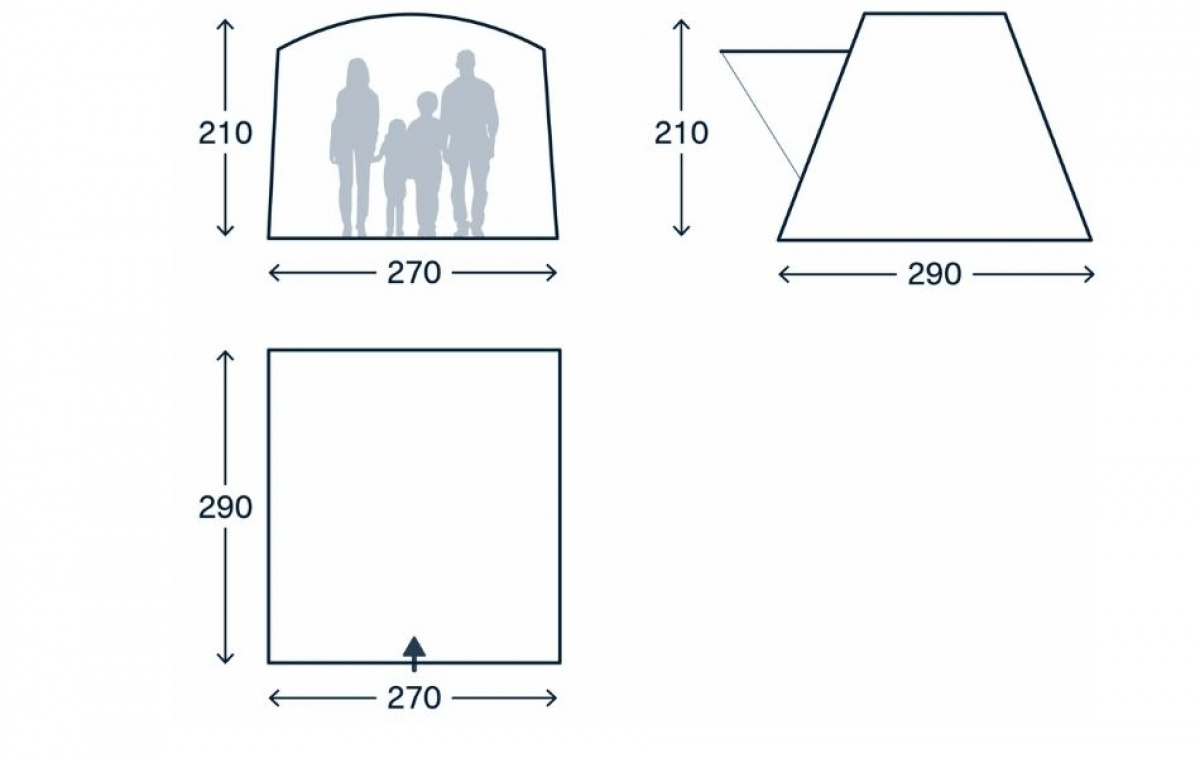 Kampa Tailnest DA i gruppen Fortelt & Markiser / Øvrige Telt & Campingtelt hos Campmarket (82909)