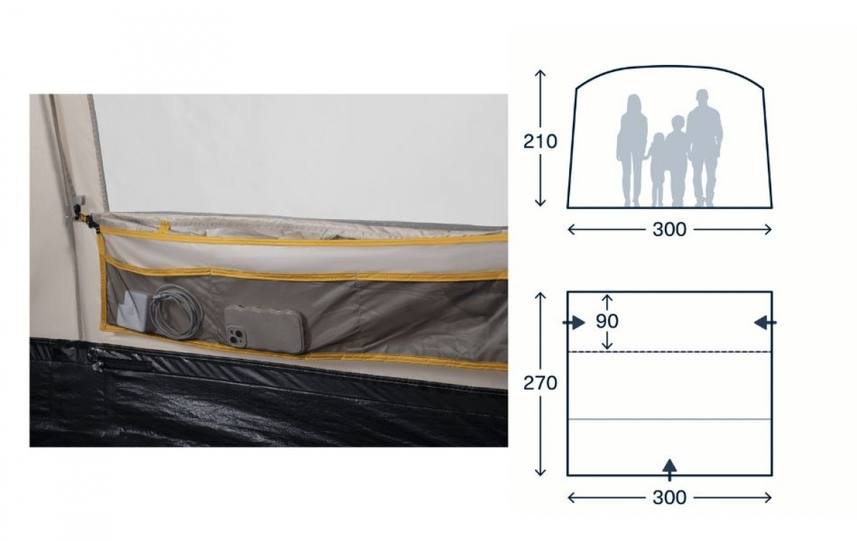 Kampa Waypoint DA i gruppen Campingvogn & Bobilt / Van & Plåtbiter / Fortelt Van / Stativtelt hos Campmarket (82912)