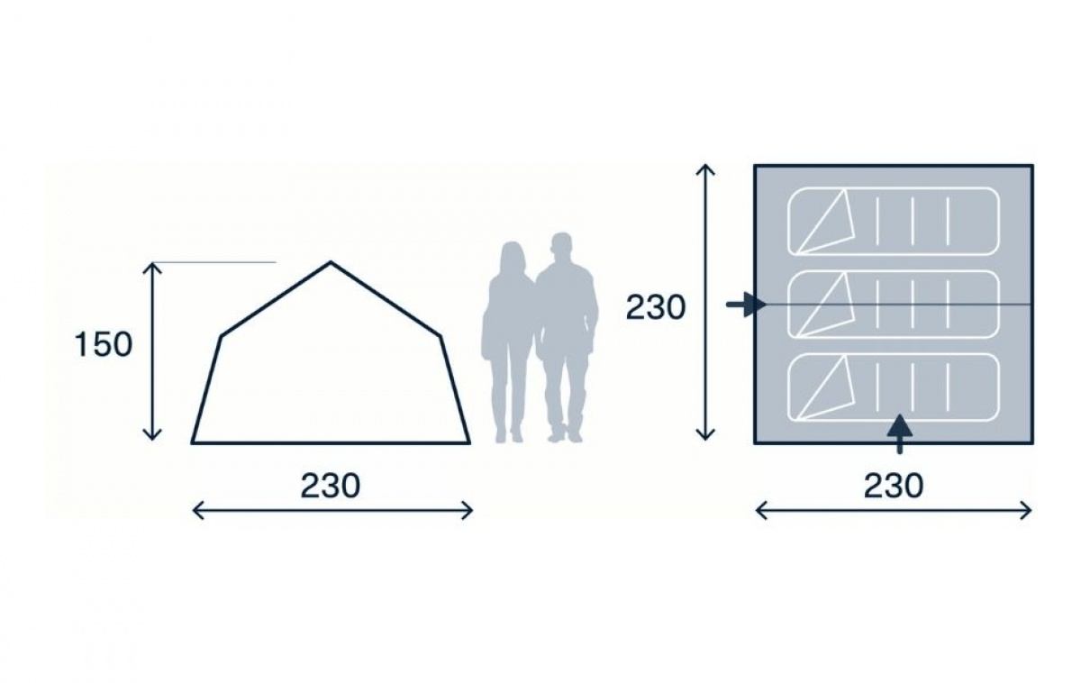Kampa Stargazer 03 i gruppen Utendørs / Campingtelt hos Campmarket (82928)