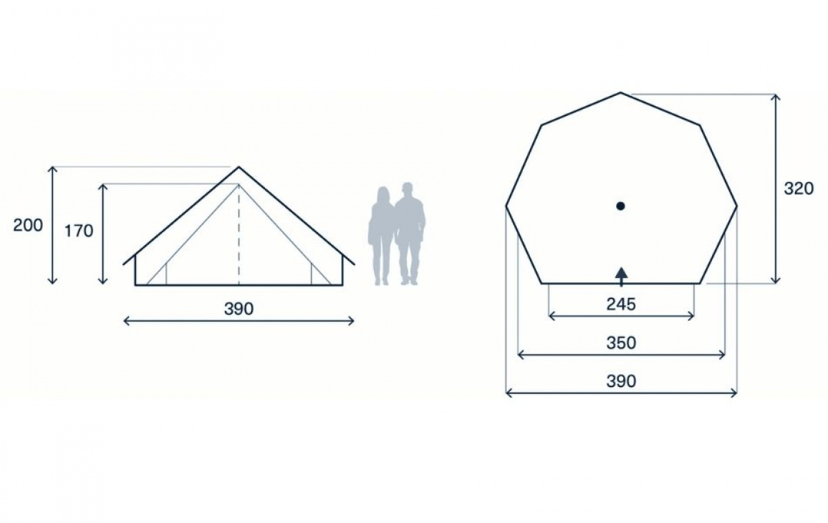 Kampa Pineveil 02 i gruppen Utendørs / Campingtelt hos Campmarket (82931)