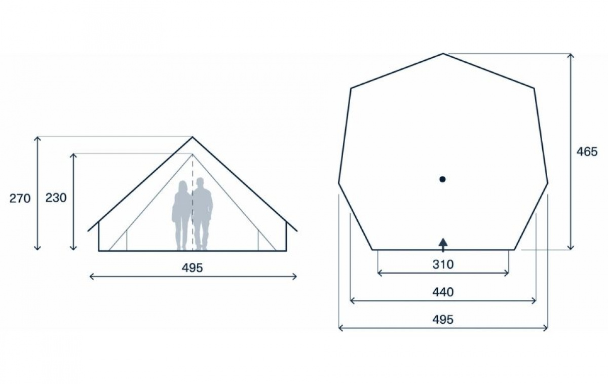 Kampa Pineveil 04 i gruppen Utendørs / Campingtelt hos Campmarket (82932)