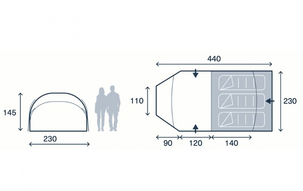 Kampa Wanderlight-K 03 i gruppen Utendørs / Campingtelt hos Campmarket (82935)