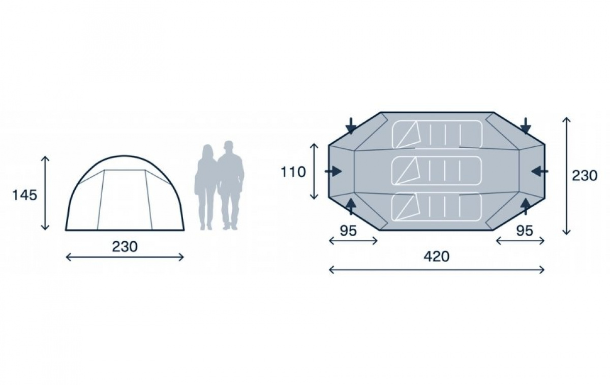 Kampa Mossborn-K 03 i gruppen Utendørs / Campingtelt hos Campmarket (82937)
