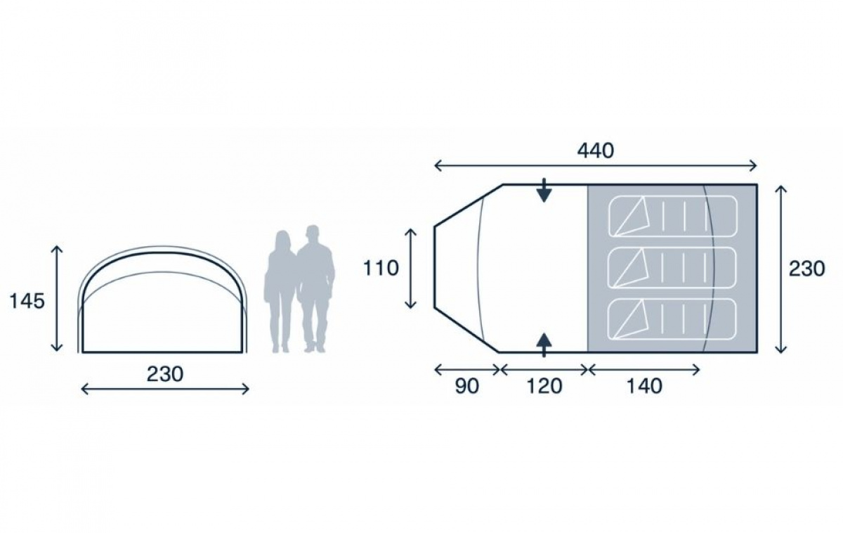 Kampa Wanderlight 03 Aegean i gruppen Utendørs / Campingtelt hos Campmarket (82940)