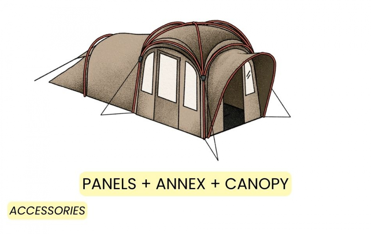 Kampa MOD 250 Dune i gruppen Utendørs / Campingtelt hos Campmarket (82944)