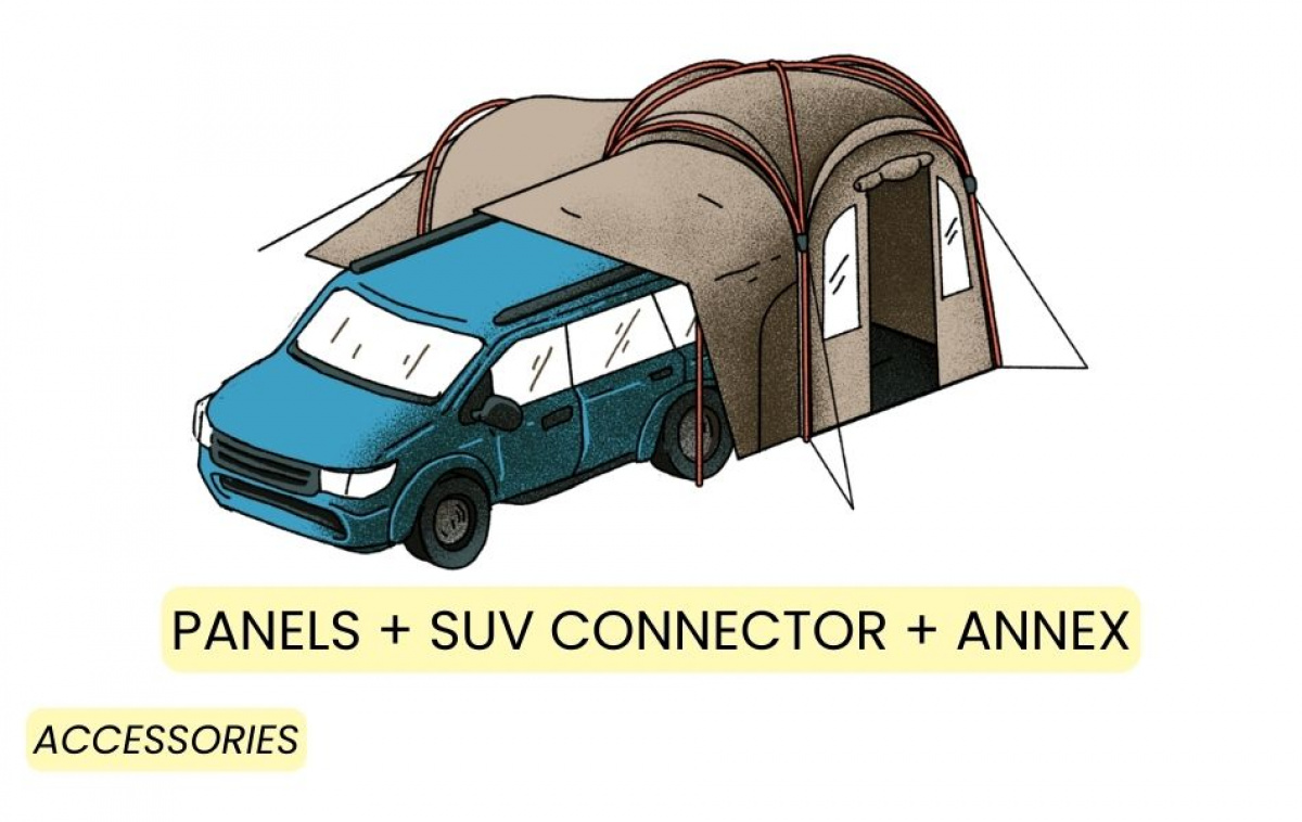 Kampa MOD 250 Dune i gruppen Utendørs / Campingtelt hos Campmarket (82944)