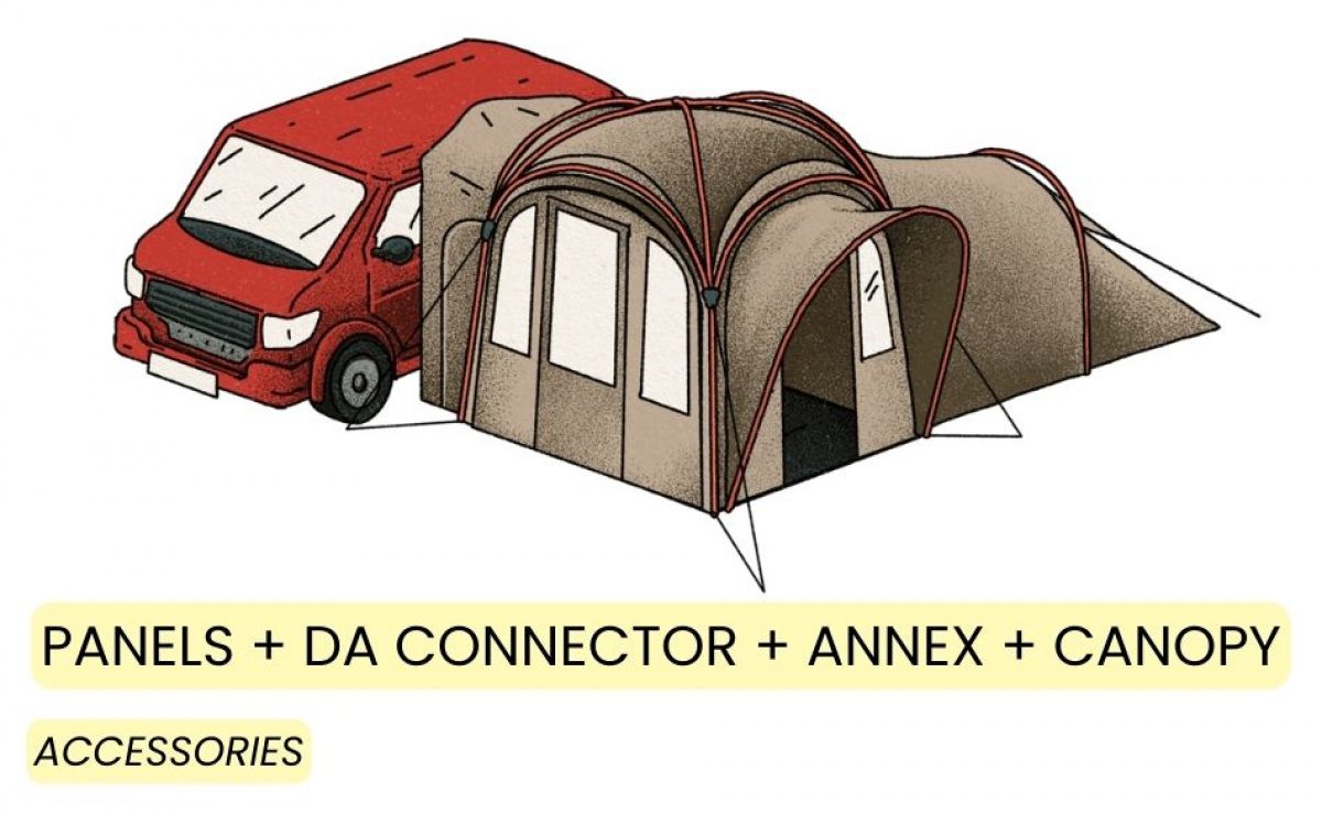 Kampa MOD 250 Dune i gruppen Utendørs / Campingtelt hos Campmarket (82944)