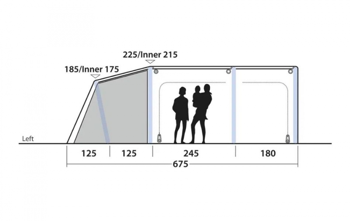 Outwell Boston 6 Air TC i gruppen Utendørs / Campingtelt hos Campmarket (83069)