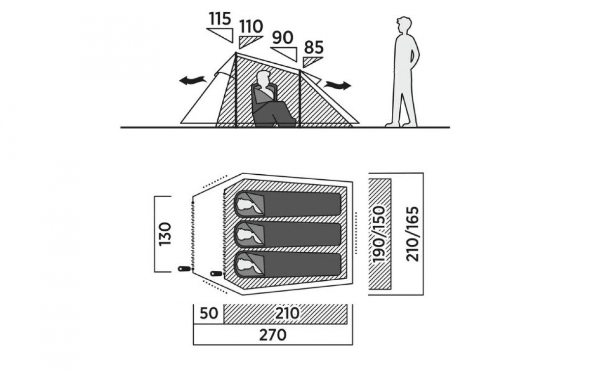 Easy Camp Reindal 3 i gruppen Utendørs / Campingtelt hos Campmarket (83195)