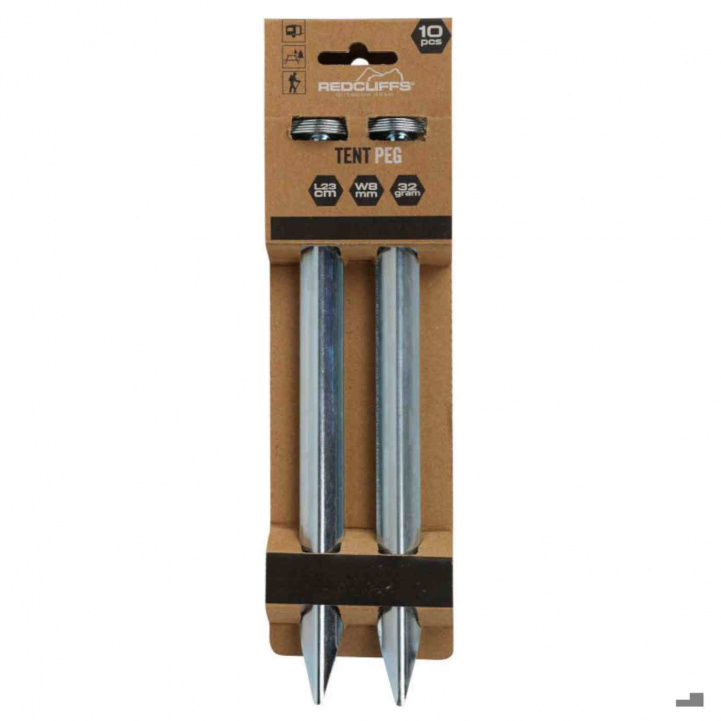 Markpinner 23cm 10-pakk i gruppen Fortelt & Markiser / Tilbehør-Deler / Forteltstilbehør hos Campmarket (83292)