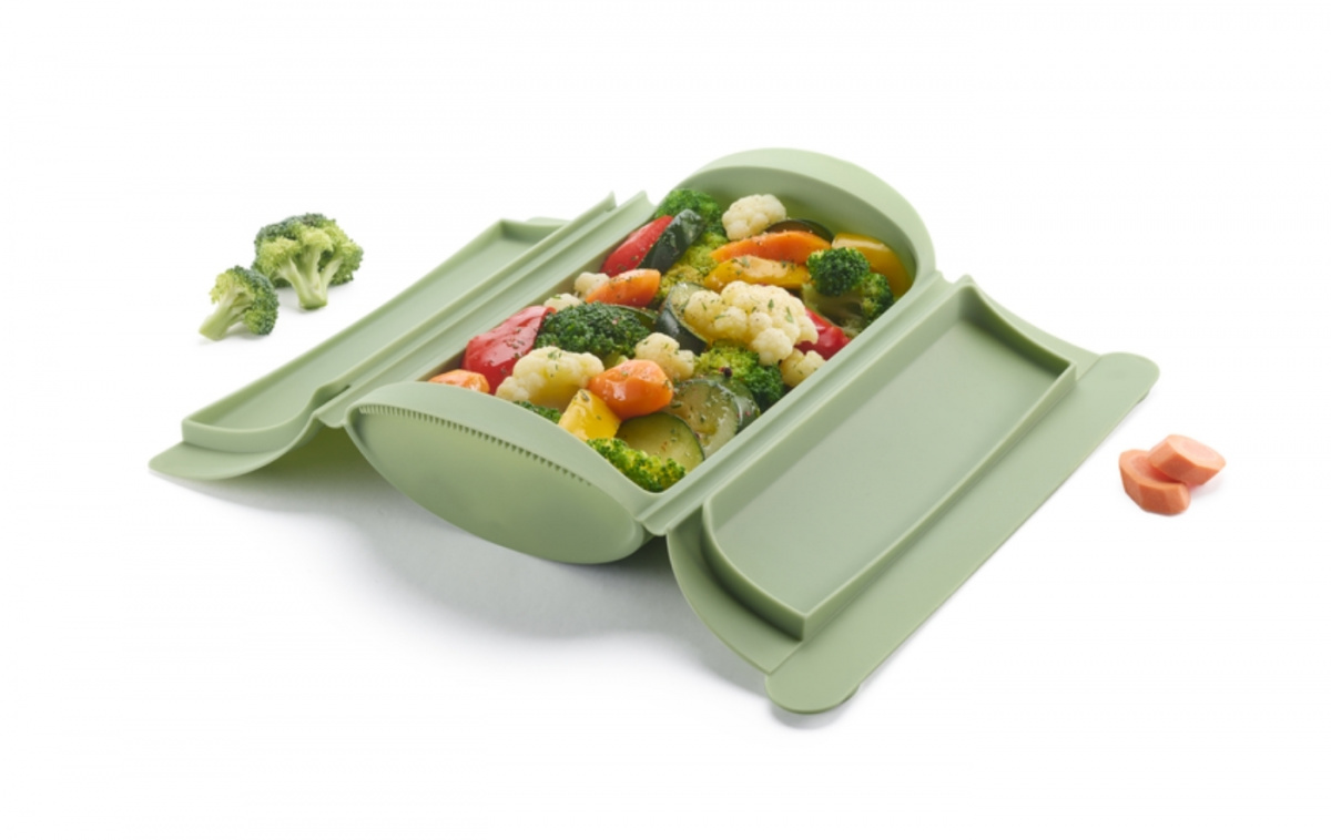 Dampkoker for Mikrobølgeovn til 2 Personer i gruppen Husholdning & Kjøkken / Kjøkkenutstyr / Kjøkkenredskap hos Campmarket (83556)