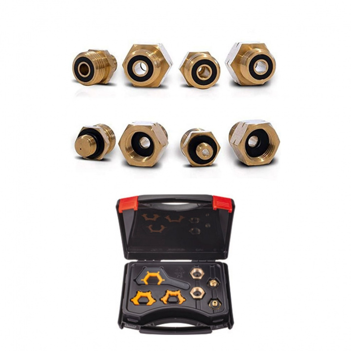 Europa gassadaptersett i gruppen Campingvogn & Bobilt / Gass og tilbehør / Gasskoblinger hos Campmarket (83722)