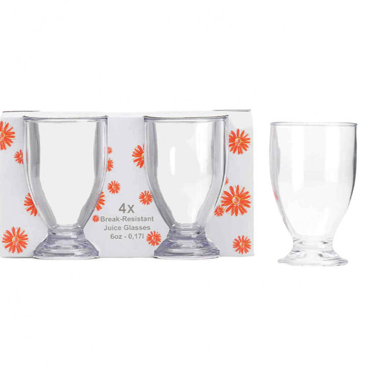 Flamefield Juiceglass Klar 4-pk i gruppen Husholdning & Kjøkken / Glass & Krus / Drikkeglass hos Campmarket (83814)