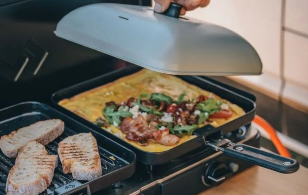 Cadac Stekeplate 2-Cook i gruppen Husholdning & Kjøkken / Kjøkkenapparater / Tilbehør hos Campmarket (83822)